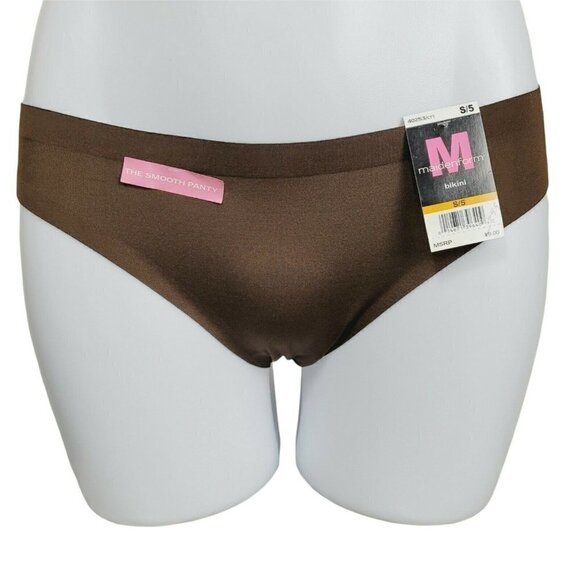Maidenform The Smooth Panty Bikini Brown 40253 Sz 5/Sm Shaping Tagless Discontin - Picture 1 of 8